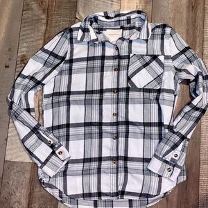 AEROPOSTALE‎ plaid- flannel button-down shirt- size M